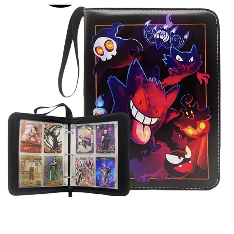 FUENTE fabricante en stock suministro baokemeng juego tarjeta colección libro Magic Baby Tarjeta de cremallera libro de almacenamiento