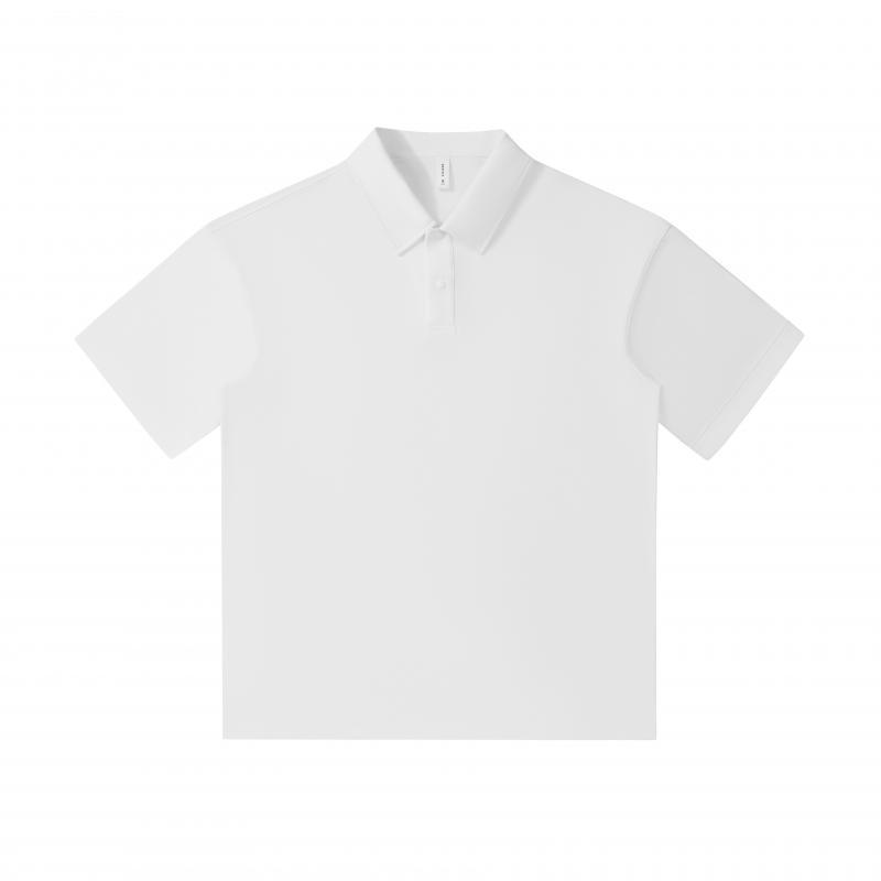 春夏新款男女潮牌港风纯棉宽松落肩短袖翻领POLO衫来图印Logo刺绣|undefined