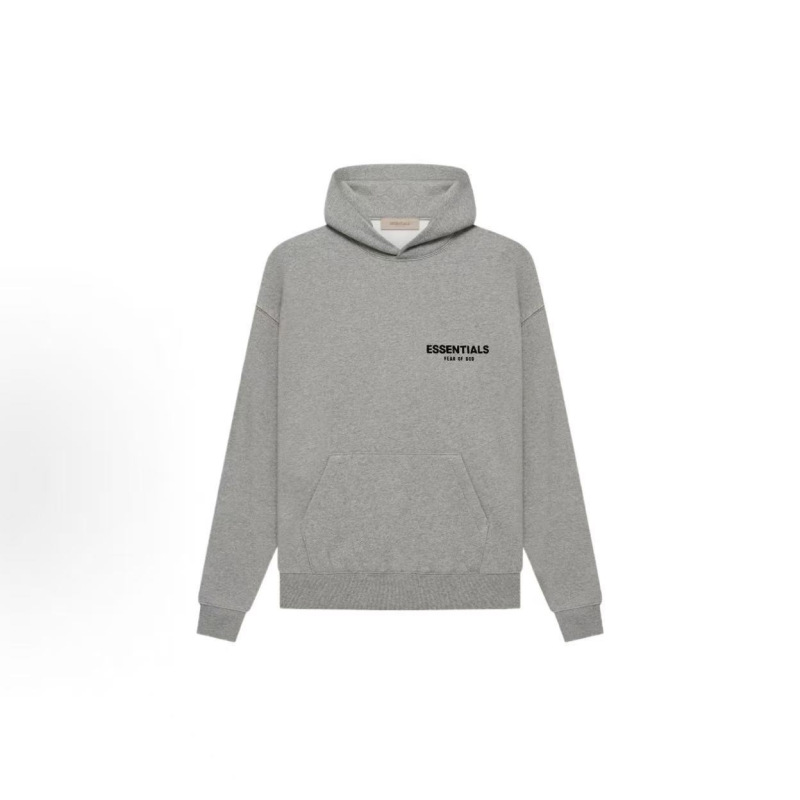 Essentials-Ss22 - Front and Back Flocking Print Pullover Hooded Sweatshirt Hoodie Sweatshirt Essentials-Ss22 - Front and Back Flocking Print Pullover Hooded Sweatshirt Hoodie Sweatshirt