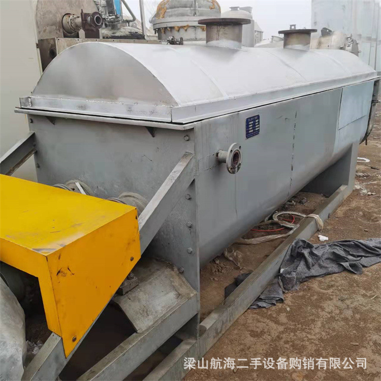 二手空心桨叶干燥机 废渣烘干机  桨叶式污泥颜料干燥设备 成色好