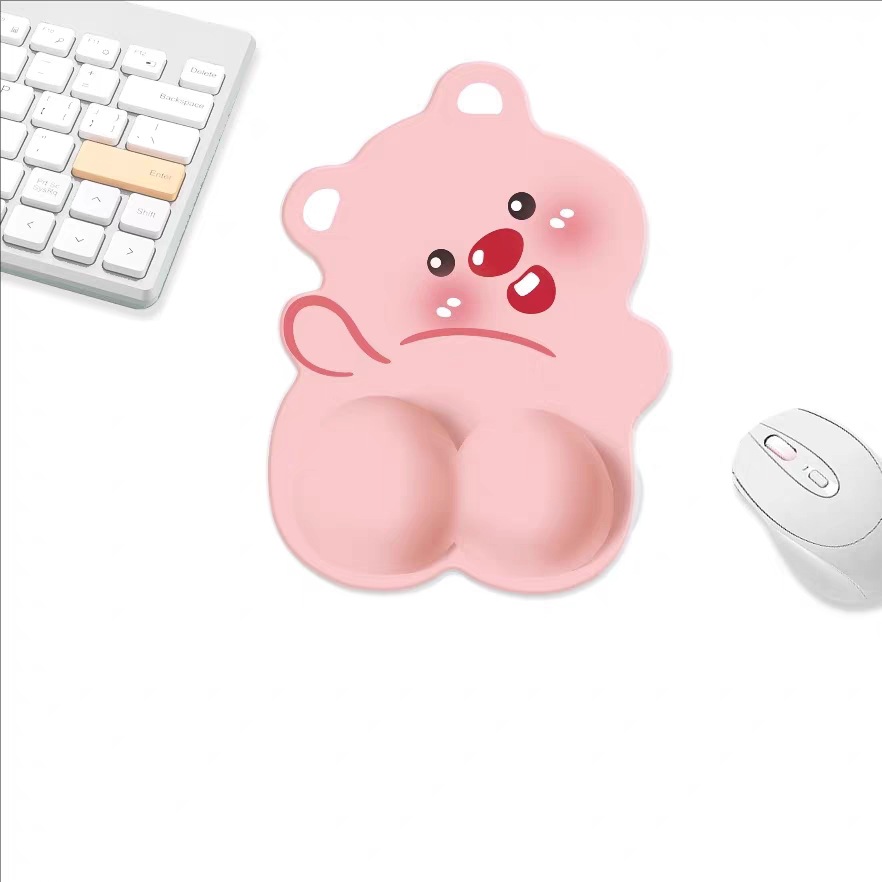 Protector de muñeca almohadilla de ratón almohadilla de muñeca encantadora caricatura antideslizante silicona memoria de algodón de oficina portátil teclado soporte de mano