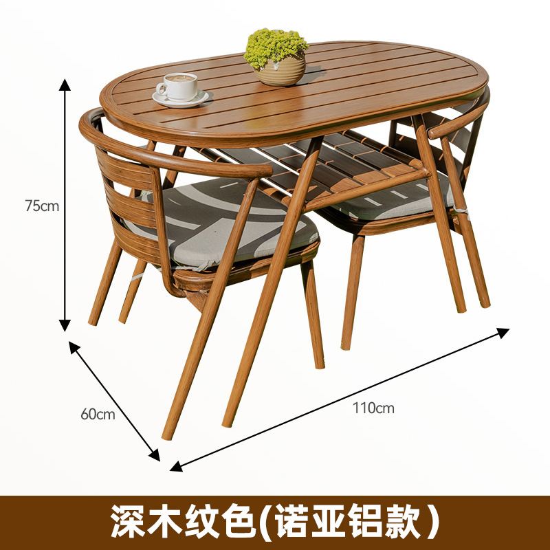 Color de grano de madera profunda (noah aluminium)