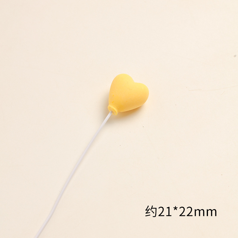 SKU-07-黄色爱心气球 一个