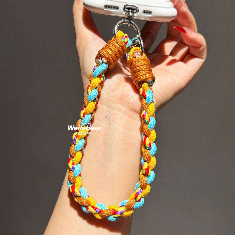 New Double-Ring Braided Mobile Phone Lanyard Short Hand Rope Water Cup Camera Satchel Pendant Hanging Wrist Anti-Lost Mobile Phone Chain New Double-Ring Braided Mobile Phone Lanyard Short Hand Rope Water Cup Camera Satchel Pendant Hanging Wrist Anti-Lost Mobile Phone Chain