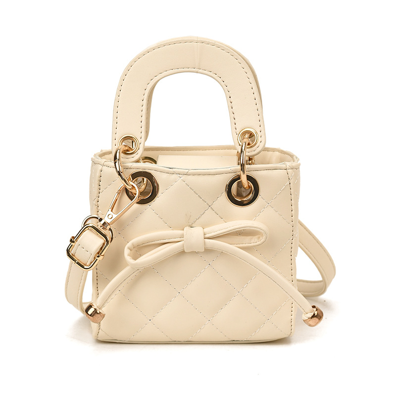 Bolsa de mano de la princesa de moda coreana Linge, lindo arco bebé bolso pequeño nuevo mini bolso de accesorios para niños