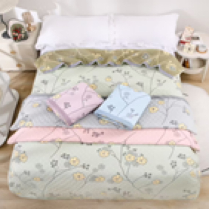 Pure cotton, Melard color series, gauze blanket, all-cotton fringed design, light luxury, minimalist style, single-person blanket for naps, Class A air-conditioned towel blanket