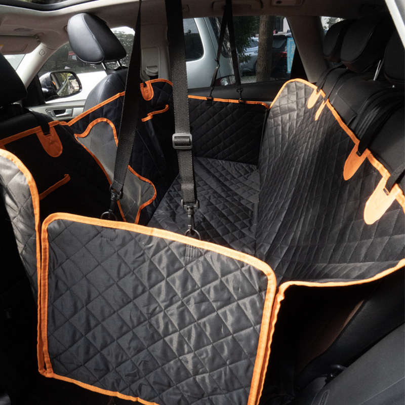 Amazon cojín de automóvil para mascotas ensanchado impermeable cojín de protección del asiento trasero plegable cojín antisucio para perros grandes