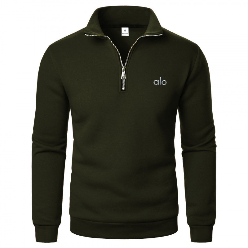 Alo Casual Half-Zip Stand Collar Sweatshirt Trendy Simple Loose Large Size Amazon Temu Men's Fleece Sweatshirt Alo Casual Half-Zip Stand Collar Sweatshirt Trendy Simple Loose Large Size Amazon Temu Men's Fleece Sweatshirt
