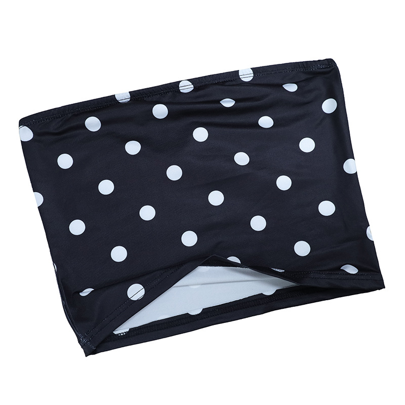 2025 Summer New European American Style Elegant Polka Dot Print Crop And Tank Top Two-Piece Set_ecoleips.com