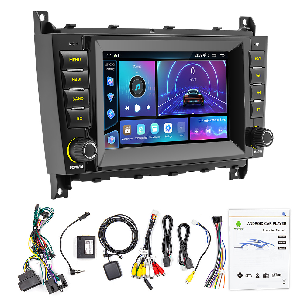 Adecuado para 04-07 Mercedes-Benz W203 coche androide gps navegación todo en uno carplay coche radio