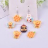 Cute resin, pendant, earrings, necklace, jewelry, Korean style, bee, handmade