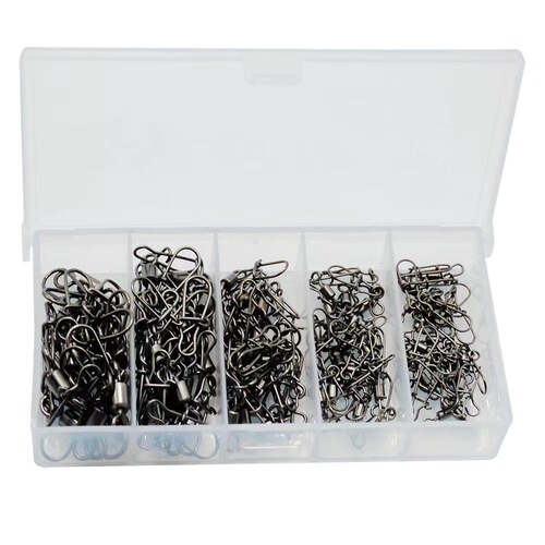 Eight-character ring connector American style turning ring enhanced fishing gear pin lures 5-grid box Fishing gear accessories