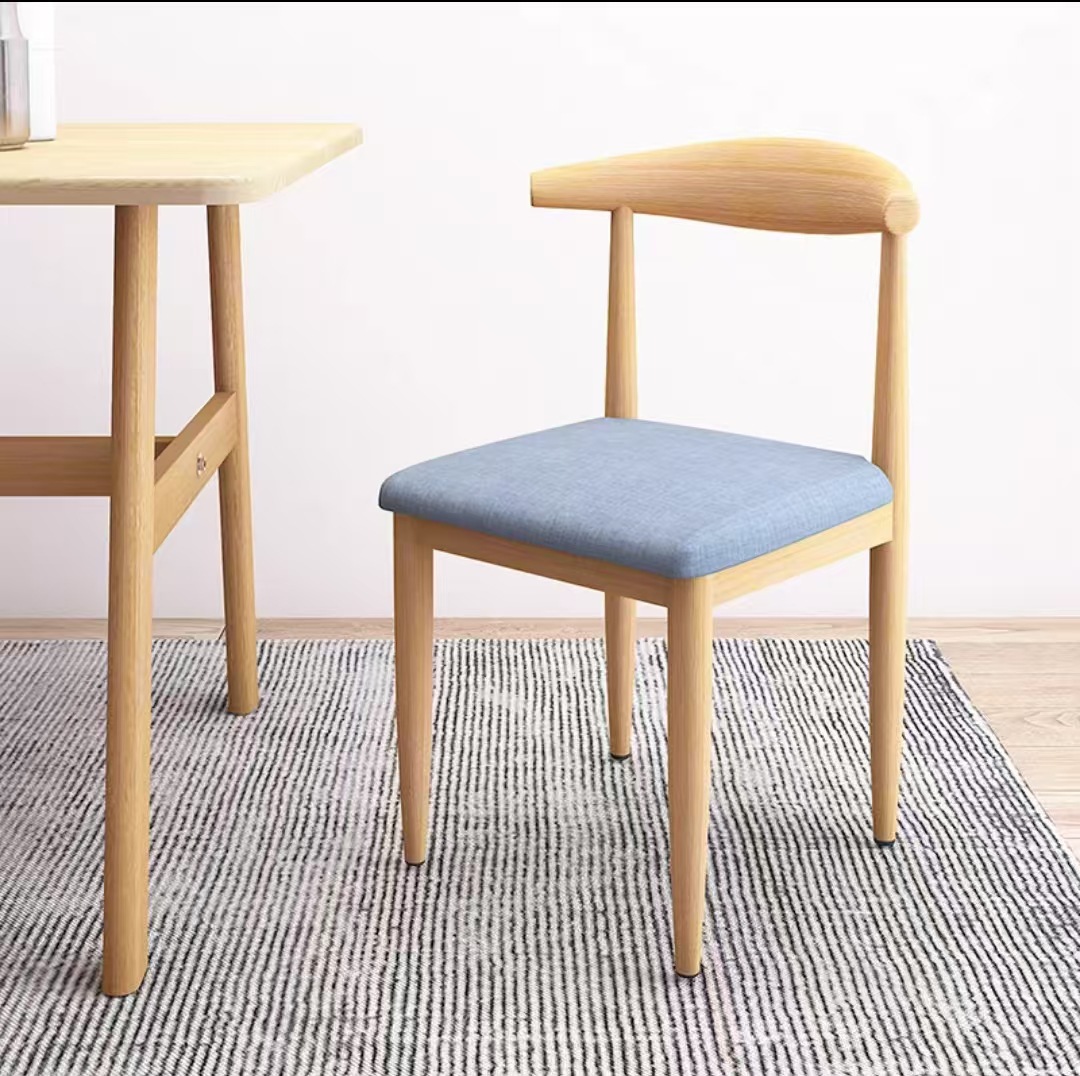 silla de cuerno silla de comedor bolsa suave espesa simple taburetes casera silla de oficina comercial silla de estudio