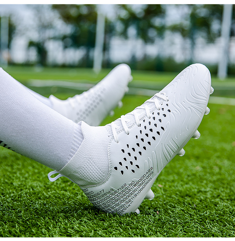 Fußball in der Größe 4748 mit hohem Schaft für Jungen und Mädchen AG mit langen, mit Spikes versehenen Lederfüßen für Sportschuhe für Teenager und Studenten_voghion.com