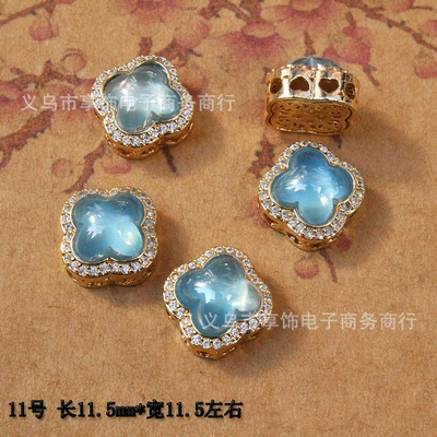Zərgərlik ara hissələri: Blue Jewelry Beaded Handmade - no-11-2181-one