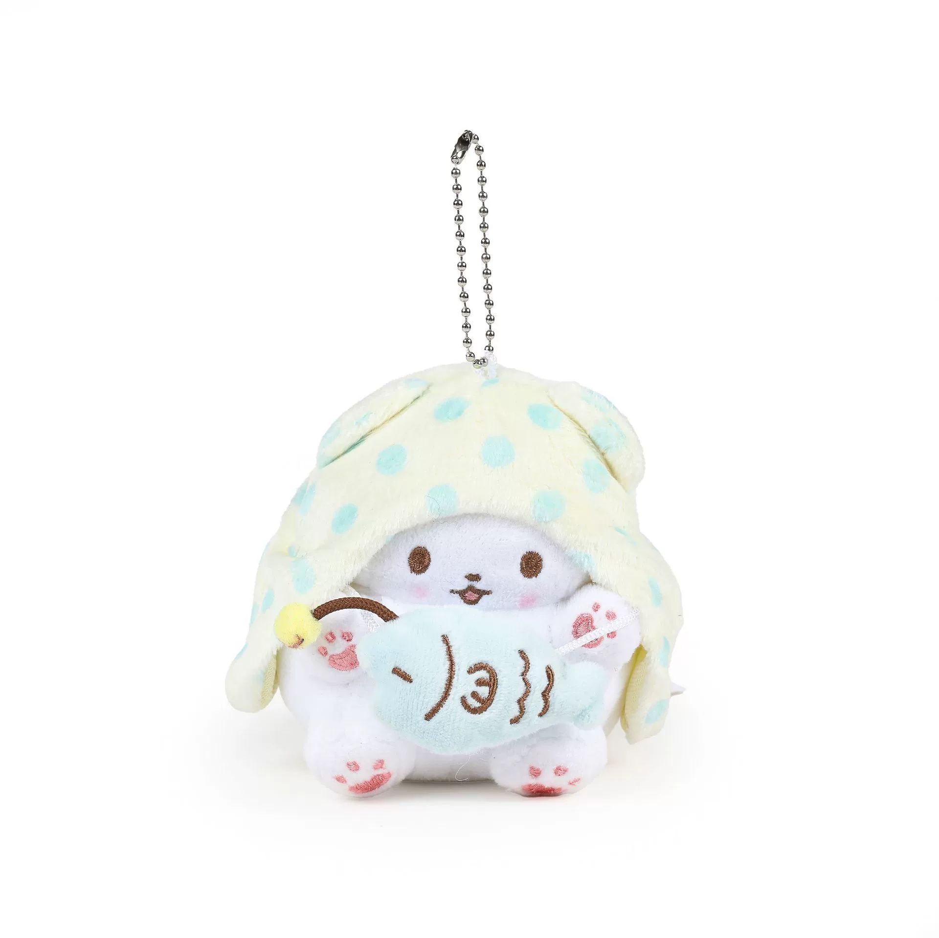 Плюшевый кулон Sanrio Hello Kitty, лицензионный талисман для сумки, плюшевый брелок, случайный цвет