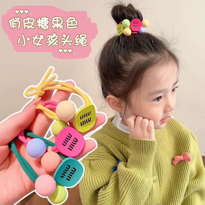 Cute children's elastic brand hair rope