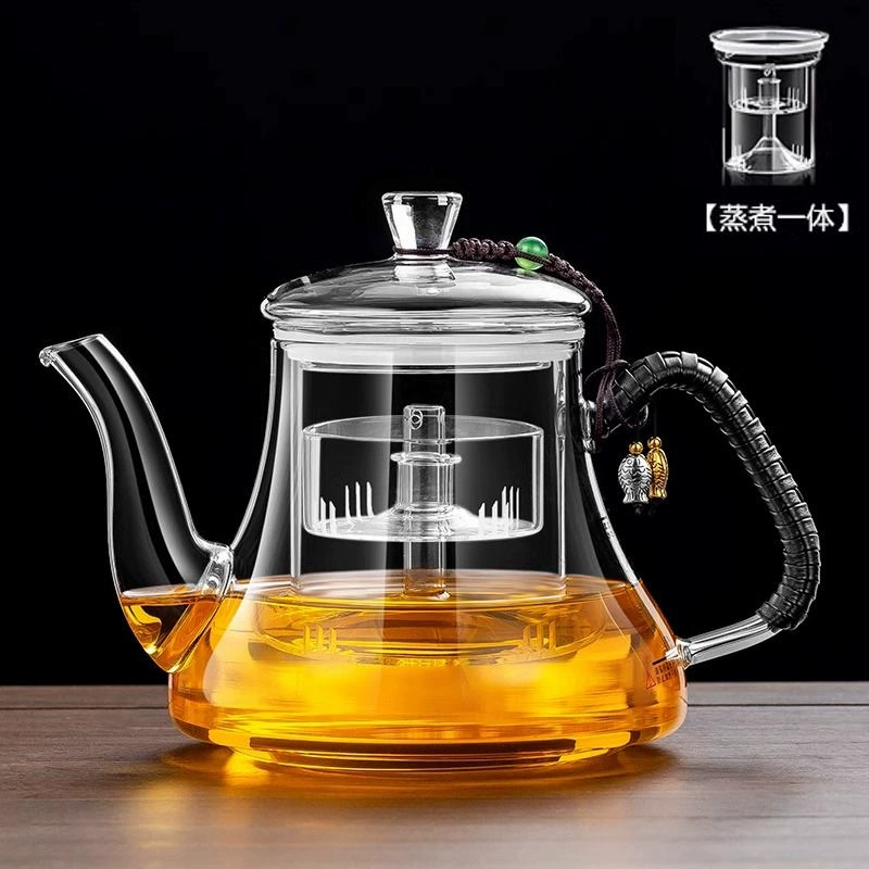 Высокоборосиликатный стеклянный чайник, заварочный чайник, утолщение, термостойкая электрическая керамическая печь, большой емкости, чайный чайник, чайник, производитель