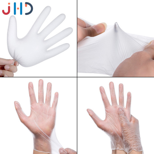 Disposable tpe gloves boxed 100 elastic pvc gloves food grade household extended and thickened protective gloves