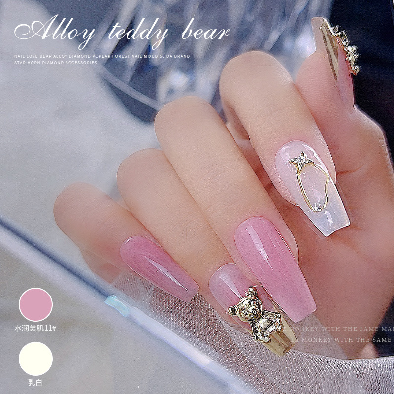 Nail beauty love Bear Alloy Diamond yangshulin nail mixed 50 piezas Luz de lujo estrella que preserva el color Awn cuatro esquinas accesorios de diamantes