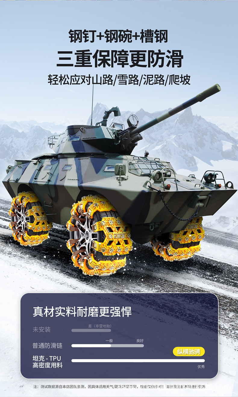 Car Tire Anti-Skid Chain, Car, Off-Road Vehicle, Suv, General Car Tire Anti-Skid Chain, Wholesale Dropshipping