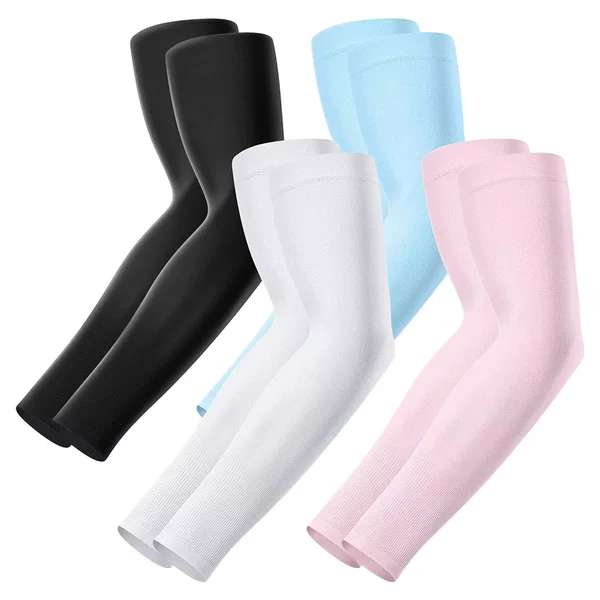 Foreign trade sunscreen sleeves sunshade exposed fingers suitable for men's and women's golf outdoor riding driving straight ice silk sleeves