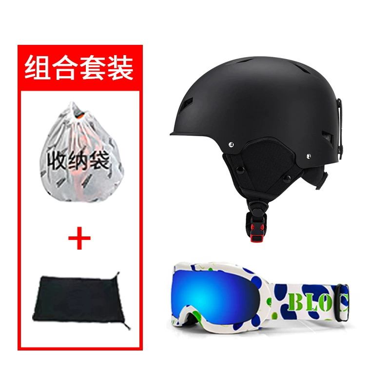 Лыжный шлем Женский сноуборд шляпа снежный шлем мужской профессиональный детский уход за глазами очки все в одном лыжный шлем