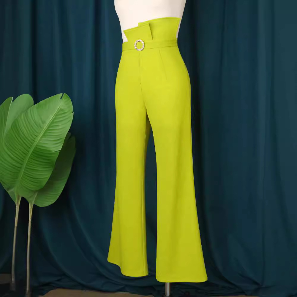 Women's Clothing new comfortable breathable casual pants asymmetric waist women's flared pants woman dress_voghion.com