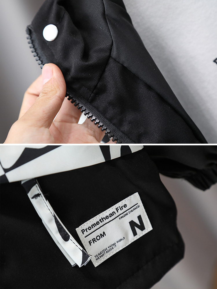 5900 cortavientos para niños primavera y otoño 2024 nuevo estilo bebé guapo chaqueta coreana estilo occidental niño estilo otoño moda