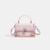 Fuchsia linen bag, gift box
