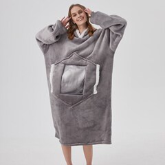 Huピカチュウの毛布と帽子のファスナーの怠け者の服のテレビのじゅうたんの怠け者の服のテレビのじゅうたんのパジャマの上着