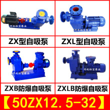 工业自吸式离心泵泵头380V自吸抽水泵海水泵3KW清水泵50ZX12.5-32