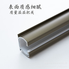 加厚重型滑轨铝合金双静音窗帘轨道窗帘滑道窗帘直轨路轨导轨