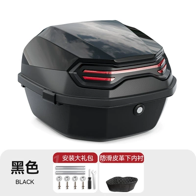 Electric Scooter and Motorcycle Tail – Electric car tail box - tail-box-lower-lining-installation-accessories-black