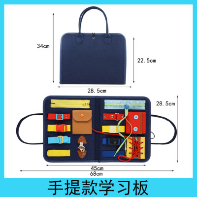 Transfronterizo nuevos juguetes de educación temprana fieltro aderezo educativo Learning Board cartas extraíble tablero ocupado de los niños