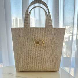 迪家2025圣诞限定女士高奢手提包大容量轻便托特包