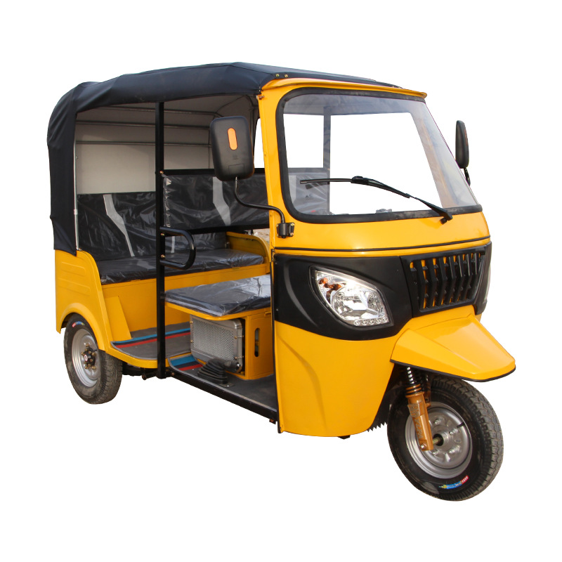 Exportaciones de comercio exterior Motocicleta de tres ruedas equipada con 6 pasajeros Tuktuk refrigerada por agua de pasajeros de gasolina triciclo tuktuk