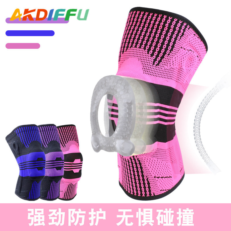 Nuevas rodilleras deportivas de punto de baloncesto transfronterizo running fitness rodilleras montañismo al aire libre rodilleras calientes