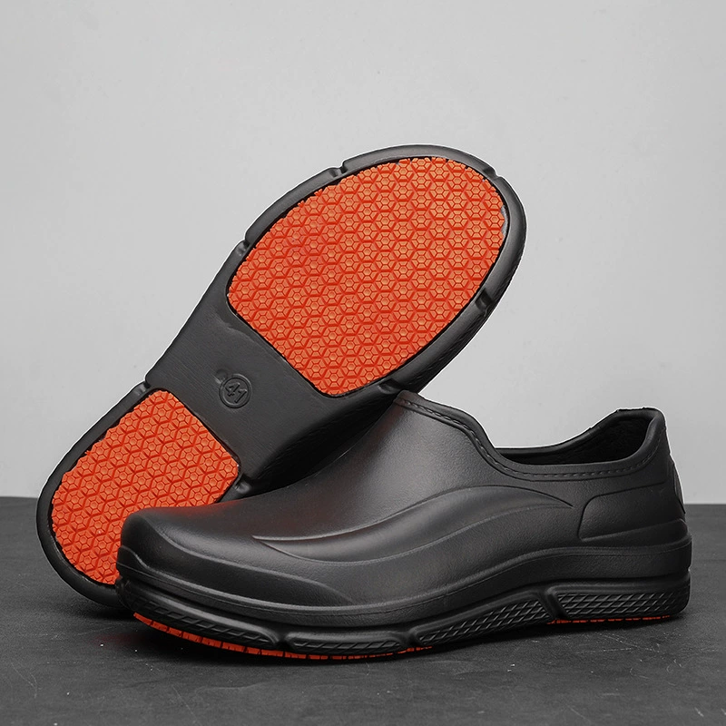Four Seasons Kitchen Special Shoes Мужская противоскользящая водонепроницаемая маслостойкая подошва с шиной Нескользящая обувь Кухонная специальная обувь для шеф-повара Рабочая обувь