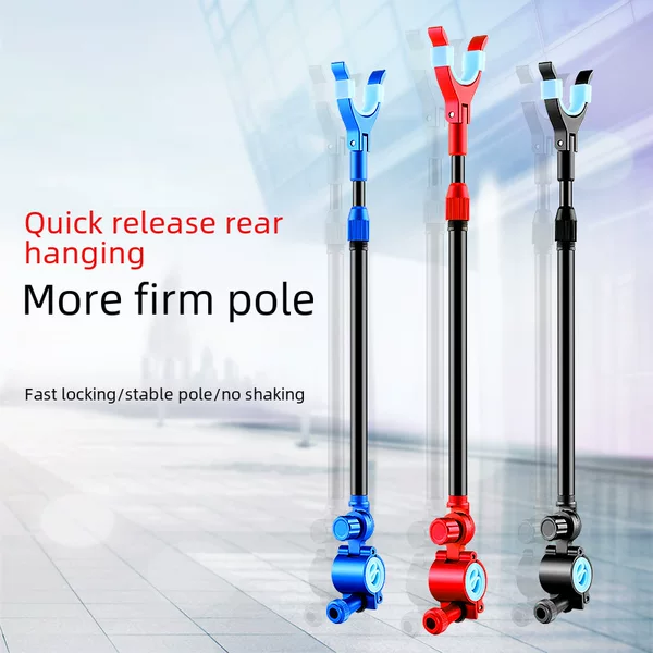 Aluminum Alloy Battery Bracket Rear Hanging Accessories Small Antenna Metal Fishing Rod Hanging Rod Rod Carbon Battery Rack Universal