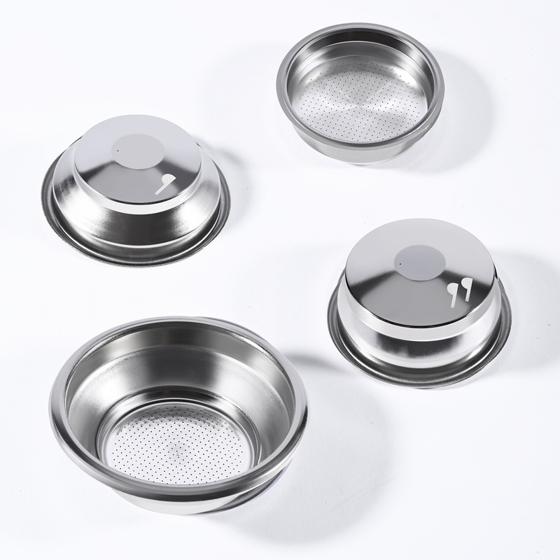 Italian Coffee Handle Pressure-Free Powder Bowl 51/54/58mm Pressurized Filter Single/Double Stainless Steel 304 Accessories