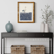 亚马逊新款复古白天鹅浴室海报维多利亚风家居艺术画客厅装饰画芯