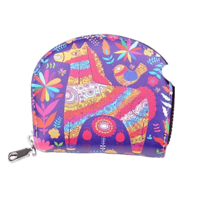 Card holder, universal cute small shoulder bag, fresh capacious hand loop bag, wallet