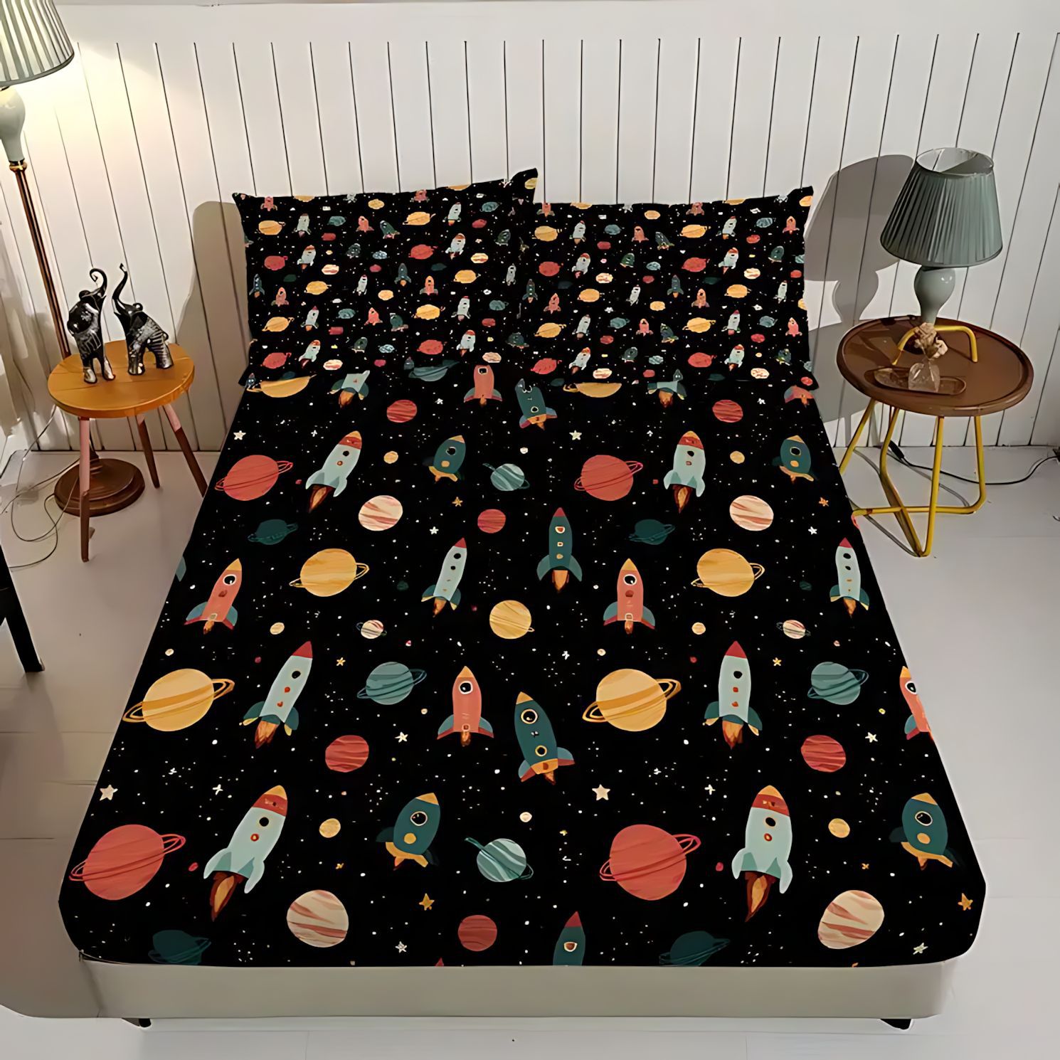 TUME / JIT dibujos animados transfronterizos estrella temática patrón de impresión digital de alta definición cama de cama de cama de cama