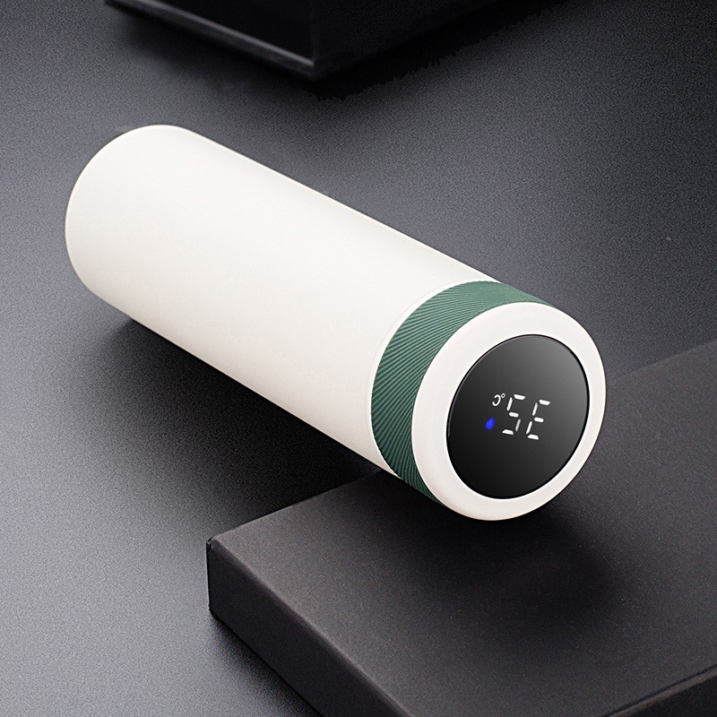 304 acero inoxidable taza de visualización digital inteligente taza recta de oficina de negocios estudiantes taza de agua portátil vacío