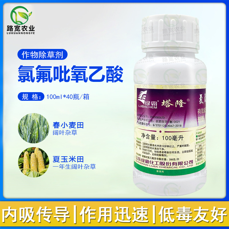绿霸 塔隆 氯氟吡氧乙酸 春小麦田阔叶杂草水花生农药除草剂100ml
