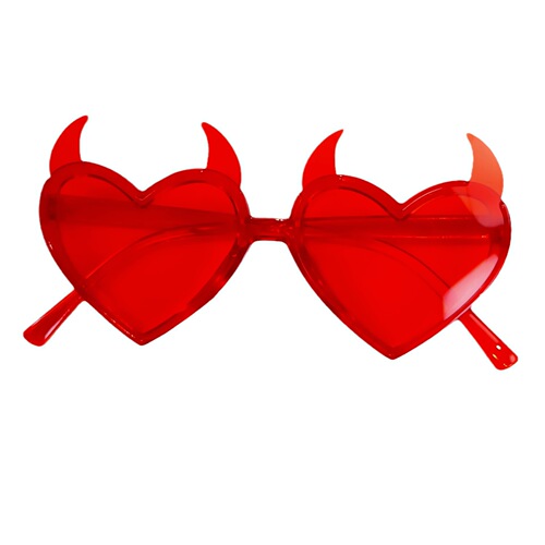 Cross-border European and American party glasses devil horn decorative mirror fashion birthday party Halloween sunglasses