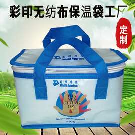 定制无纺布拉链包装袋外卖袋手提袋子可印logo环保无纺布袋收纳