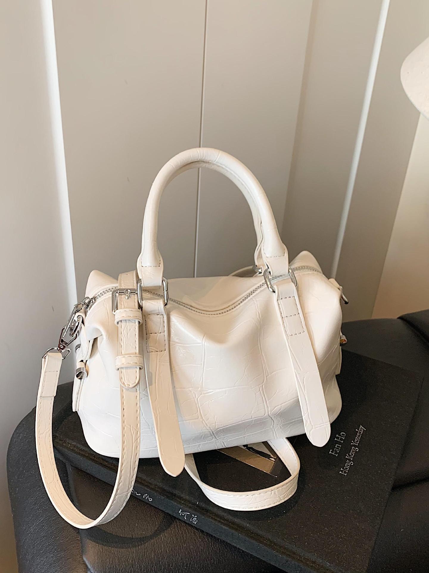 Nuevo comercio exterior transfronterizo 2025, bolso con patrón de piedra, bolso de hombro salvaje de estilo occidental para mujer, bolso de mensajero simple de moda