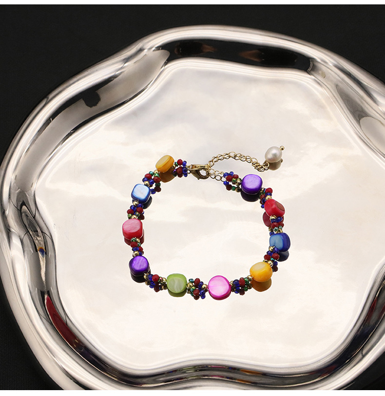 Rétro Géométrique Perle Placage Bracelets display picture 3